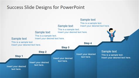 Success In Four Steps Powerpoint Slides Slidemodel