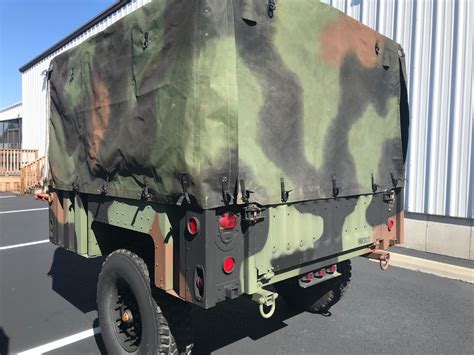 2006 M1101 Camo Cargo Trailer Like New Military Hmmwv Hummer H1 Canvas