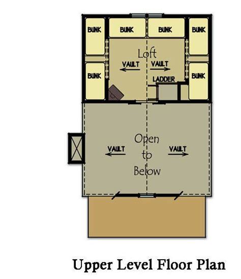 Small Cabin Floor Plan With Loft Fish Camp Cabin Cabin Plans With