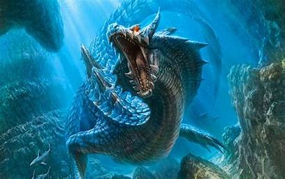 Dragon Water Wallpapers Dragons Cool Mythical Sea
