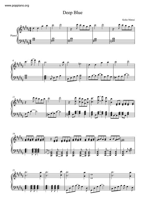 Keiko Matsui Deep Blue Sheet Music Pdf Free Score Download ★