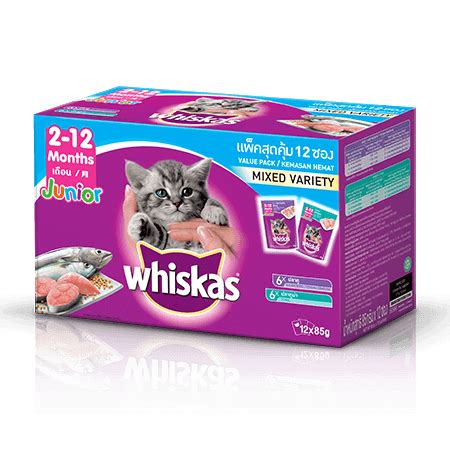Whiskas kitten wet cat fo. Kitten Food Pouch: Tuna & Mackerel Multipack Wet Food for ...