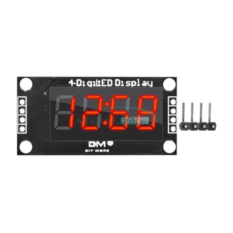 Tm1637 036 And Inch 7 Segment 4 Digit Led Display Clock Red Led Tube