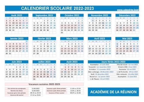 Vacances Scolaires 2022 2023 Académie De La Réunion