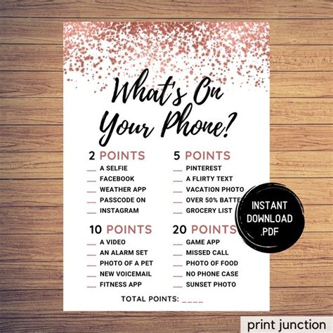 Paper And Party Supplies Party Supplies Digital Download Game For Girls Night On The Town Ladies
