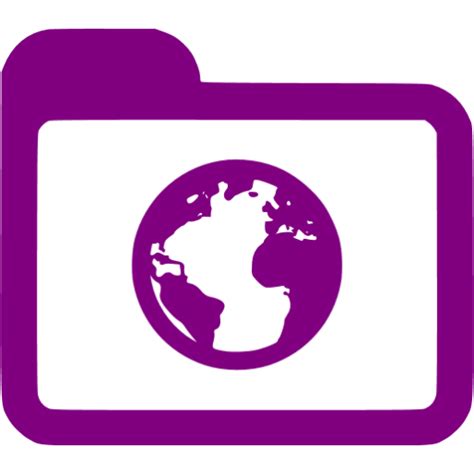 Purple Internet Icon Free Purple Folder Icons