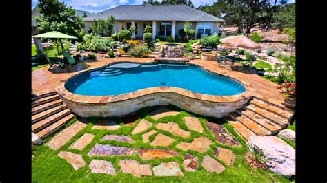Above Ground Pool With Concrete Patio Deck Backyard Pool Designs