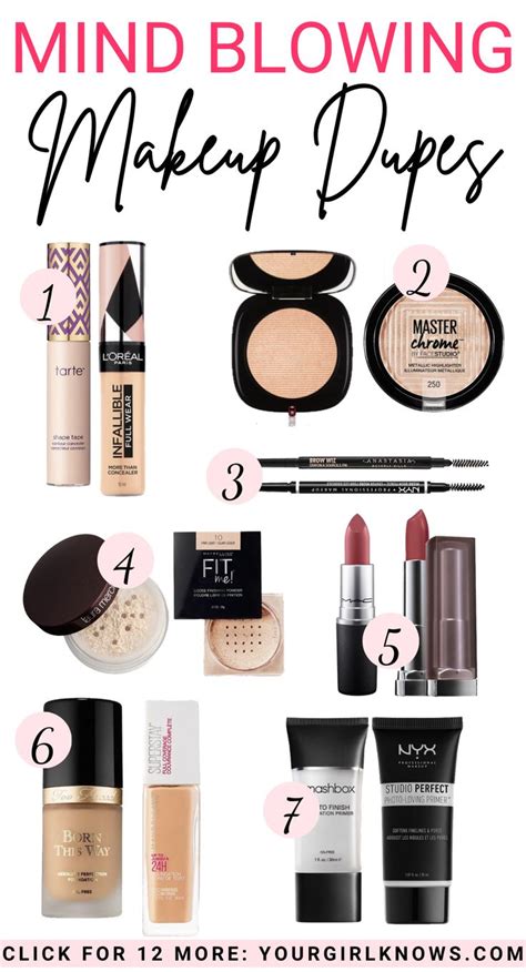 THE BEST DRUGSTORE MAKEUP DUPES OF HIGH END MAKEUP YOURGIRLKNOWS COM