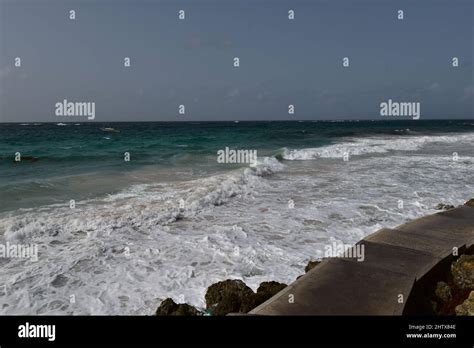 Crane Beach Barbados Stock Photo Alamy