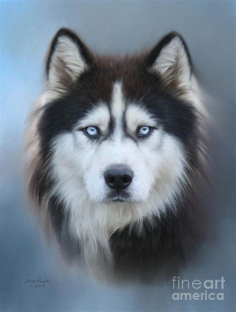 Siberian Husky в 2019 г Портреты домашних животных Картины собак и