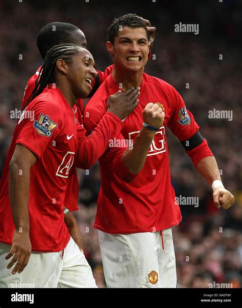 Cristiano Ronaldo Celebrates Man United Hi Res Stock Photography And