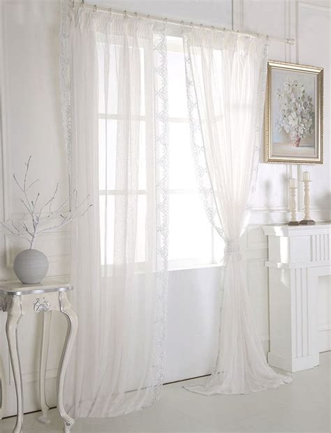 Romantic White Curtains All Styles Are Versatile☀ White Curtains Lace Bedroom Romantic
