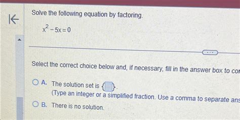 Solved Solve The Following Equation By Chegg