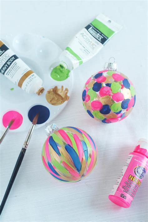 Add A Touch Of Color To Your Tree With Hand Painted Ornaments Using
