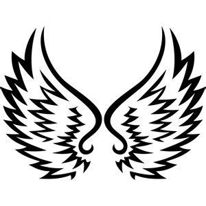 Silhouette Design Store: Tribal Angel Wings | Design store, Angel wing