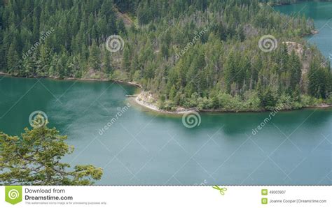 Lake Diablo Washington State Usa Stock Photo Image