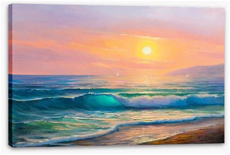 The Last Wave Stretched Canvas 15811 By Wall Art Prints Ocean Art