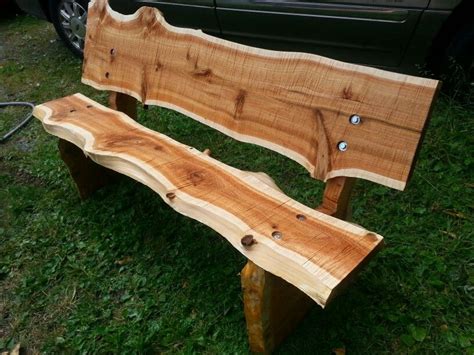 Another Live Edge Park Bench By John Mabry Rustic Wooden Bench Wood