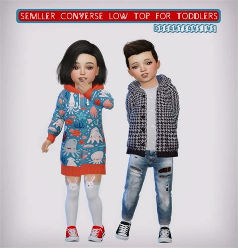 Semller Converse Low Top For Toddlers At Dream Team Sims Sims 4 Updates