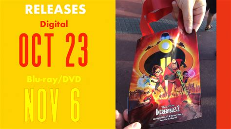 It is scheduled to be released on november 27, 2026. 'Incredibles 2' to Release Digitally on Oct 23 & 4K/Blu ...