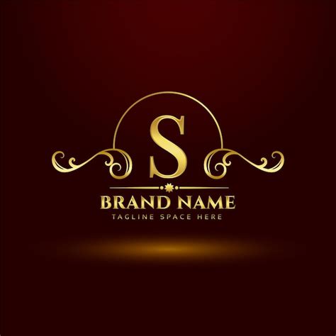 Free Vector Golden Royal Brand Logo Concept For Letter S