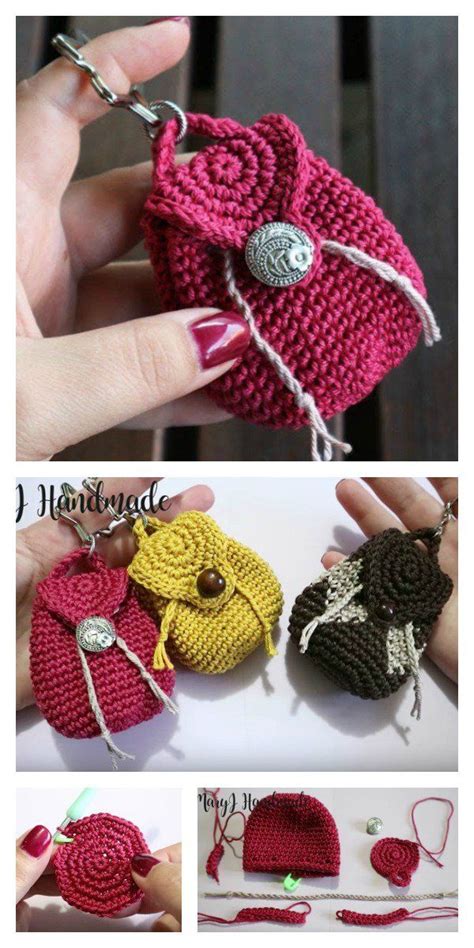 Mini Backpack Keychain Free Crochet Pattern Crochet Keychain Pattern
