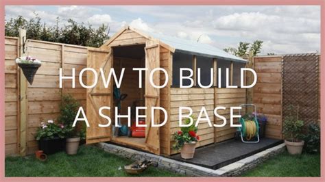 How To Build A Shed Base Garden Buildings Direct