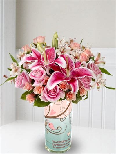 White Alstroemeria Pink Stargazer And Pink Roses And Mini Roses