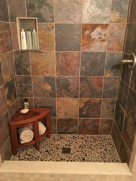 Combined with stone flooring tile, this idea will bring your bathroom into the next level. 30 Amazing Natural Stone Floors For Bathroom Design Ideas ...
