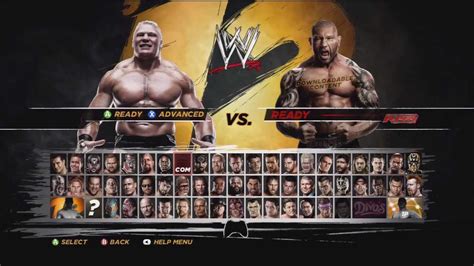 Wwe 12 Batista Vs Brock Lesnar Dlc Gameplay Youtube