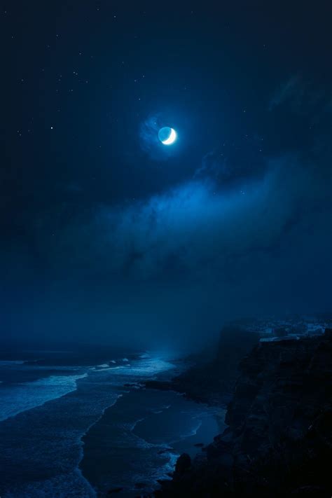 Blue Night Ocean Wallpapers Top Free Blue Night Ocean Backgrounds