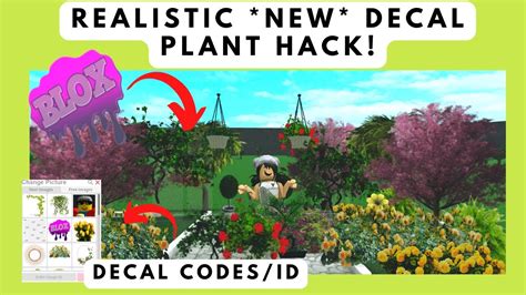 Realistic Planttree Decal Codeid For Pngtransparent Easy Tutorial