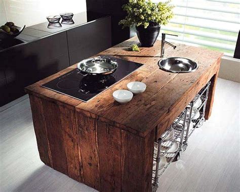And it will look great in either a classic or contemporary design if you want something unique and inexpensive, the diy route could be the perfect option. Reclaimed wood countertops diy | Kitchen Design ...