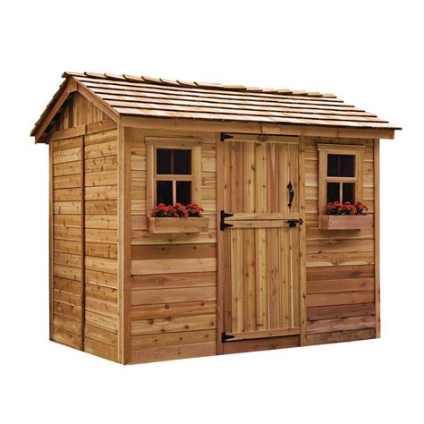 Outdoor Living Today Cabana 6 Ft X 9 Ft Western Red Cedar Garden Shed