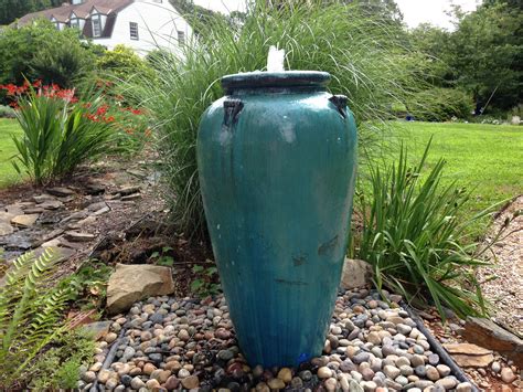 Jade Handled Urn Fountain Outdoor Water Features Backyard Water