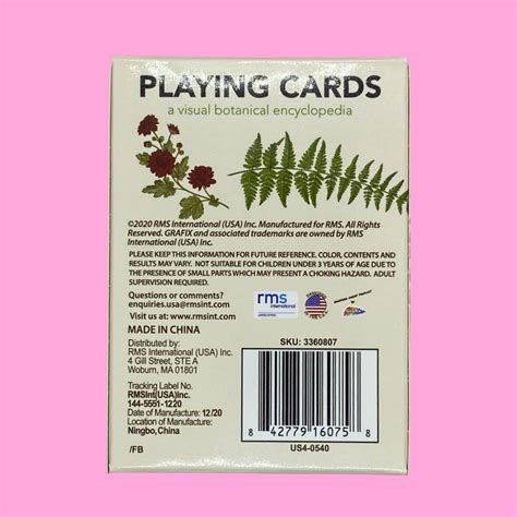 Pretty Plant Playing Cards A Visual Botanical Encyclopedia Etsy