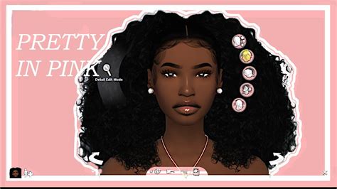 Sims 4 Cas Pretty In Pink Youtube