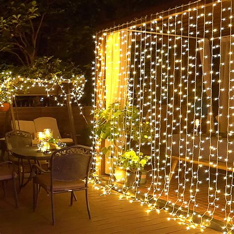300led Curtain String Lights 98 X 98 Ft 8 Modes Plug In Fairy
