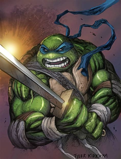 Teenage Mutant Ninja Turtles Leonardo By Tyler Art Vault Ninja