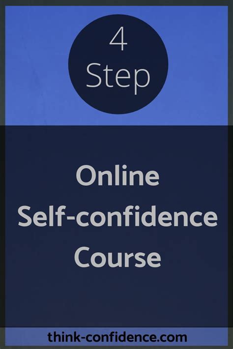 Online Confidence Course Look And Feel Confident Learn Confidence At