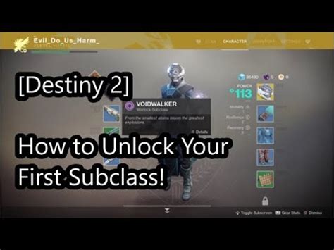 How do i unlock the other 2 for the light subclasses? Destiny 2 How to Unlock Subclasses! - YouTube