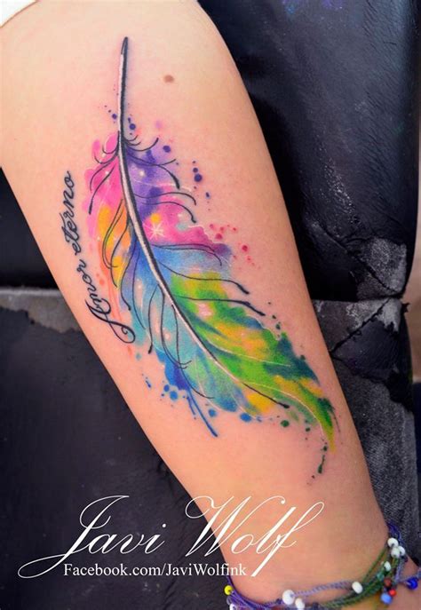 Watercolor Feather Tattoo Ideas Pinterest Watercolor Feather