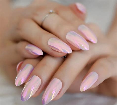 Pink Chrome Nails Pink Holographic Nails Pink Chrome Nails Pink Nails