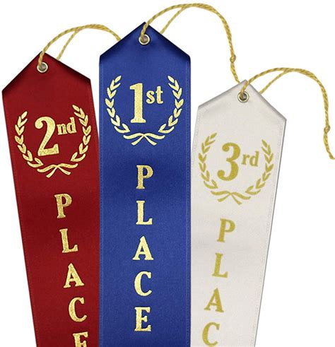 1st 3rd Place Award Ribbons 12 Each Place 36 Count Total