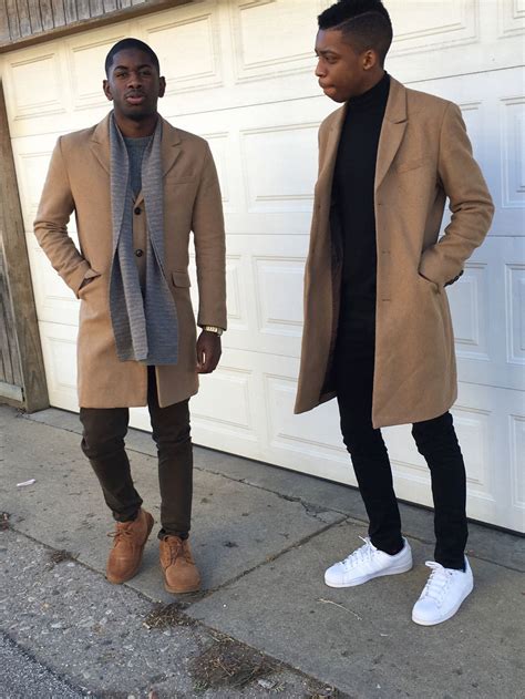 How To Wear Camel Coat Men : Don't be afraid to mix fabric textures