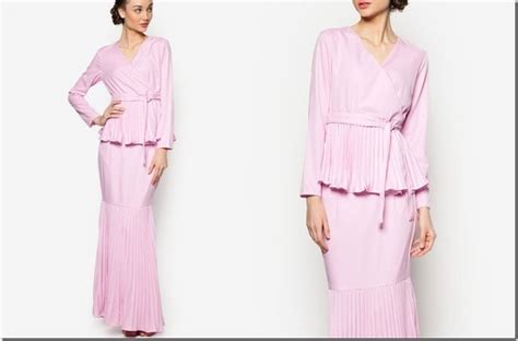 10 baju kurung ideas in shades of pink for raya 2016 party dressing