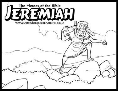 Did you scroll all this way to get facts about kids activity sheets? The Heroes of the Bible Coloring Pages: Jeremiah | Sunday ...