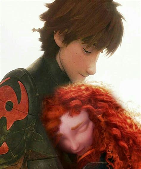 httyd hiccup x merida animated couples merida and hiccup the big four