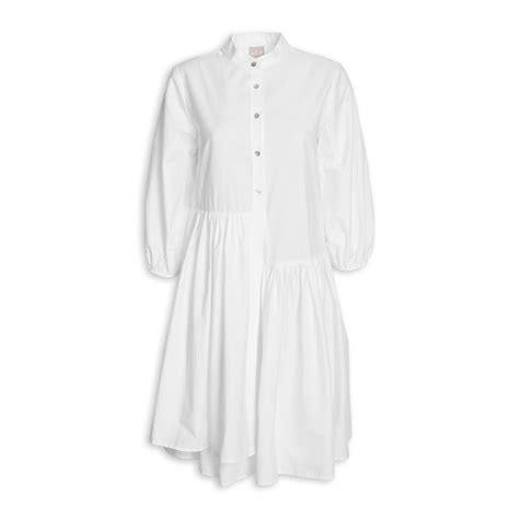 Buy Ltd Woman White Poplin Tiers Dress Online Truworths