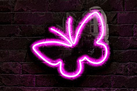 Pink Butterfly Neon Sign Purple Butterfly Neon Light Neon Etsy In